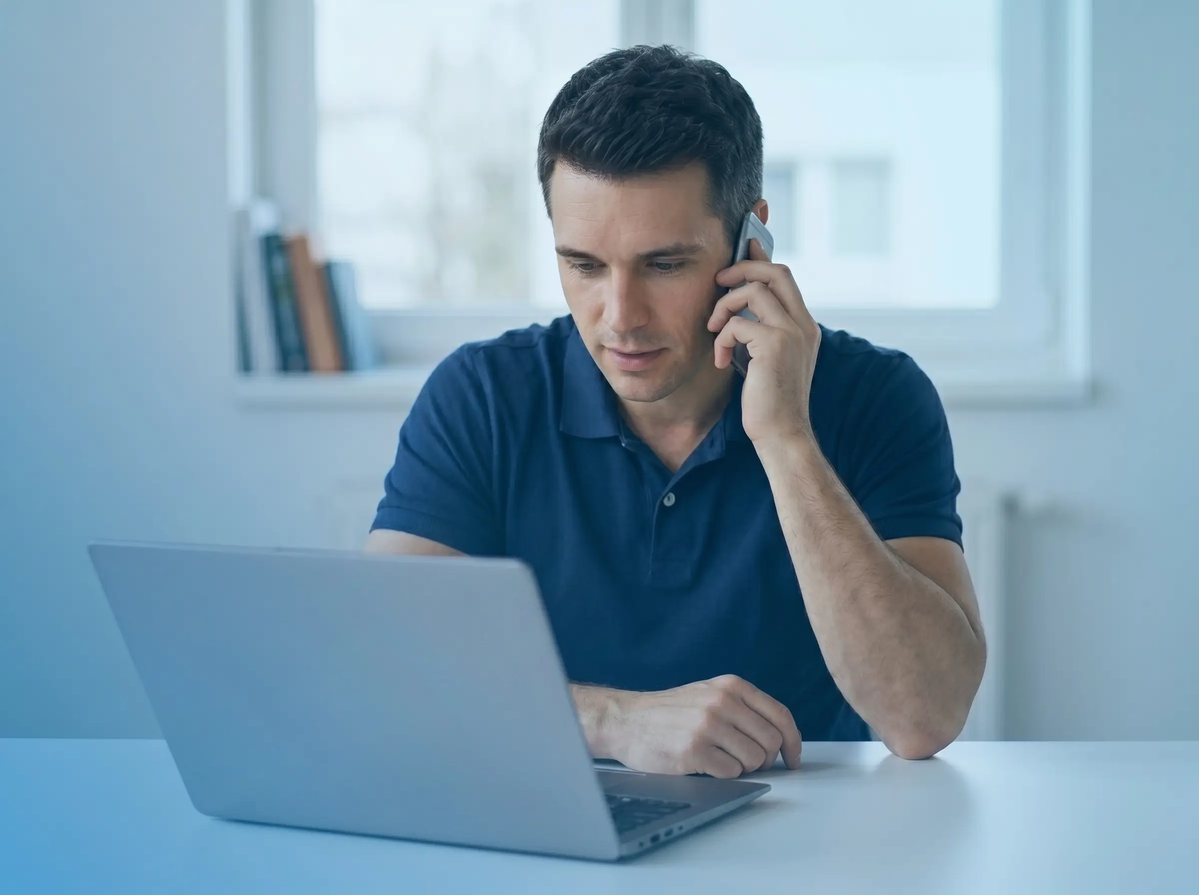 Man consulting a licensed telehealth provider online to buy Anavar (Oxandrolone) prescription legally in the USA